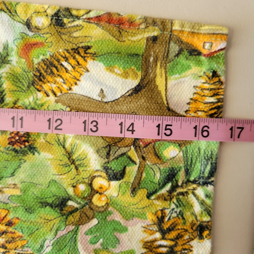 Vintage Woodland Scene Kitchen Linen ~ Towel or Tapestry ~ Nature ~ Pretty
